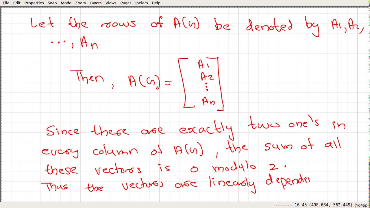 Video_96: Rank of the incidence matrix