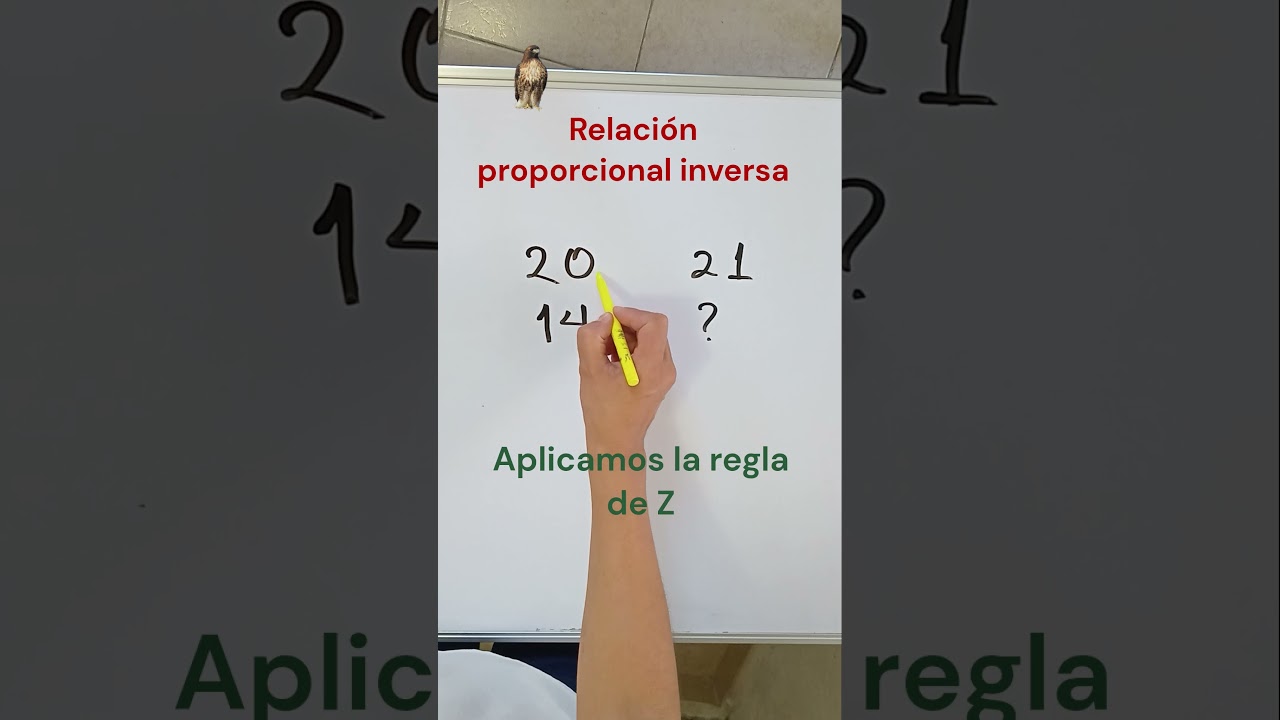 Proporci&oacute;n inversa #regladetres #maths