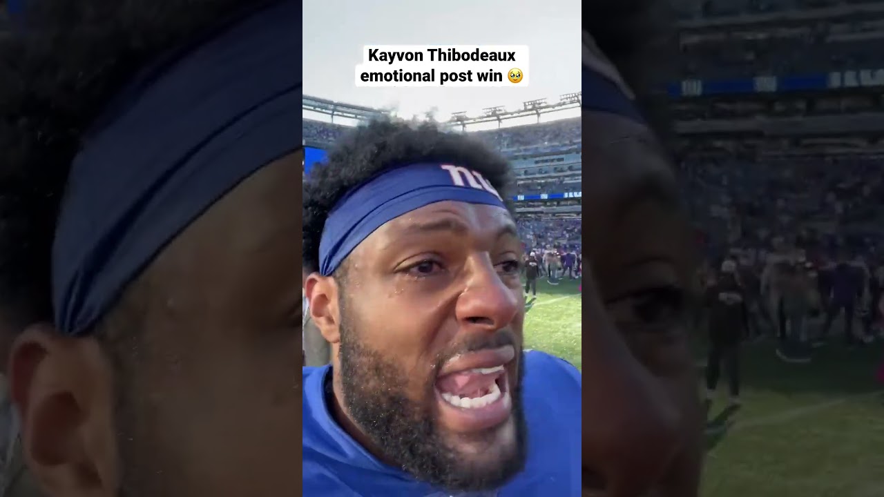 Kayvon Thibodeaux emotional after win vs. Ravens 🥹 #shorts