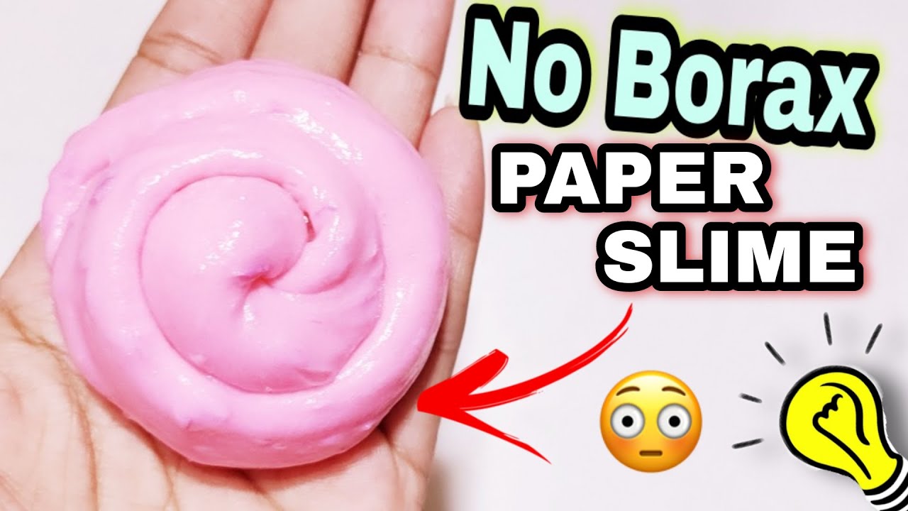 NO BORAX PAPER SLIME🗒️How to make paper slime without Borax 😱How to make slime  #ironystar
