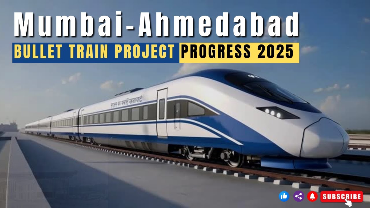 Mumbai–Ahmedabad Bullet Train Progress 2025 🚄 | India’s First High-Speed Rail Project