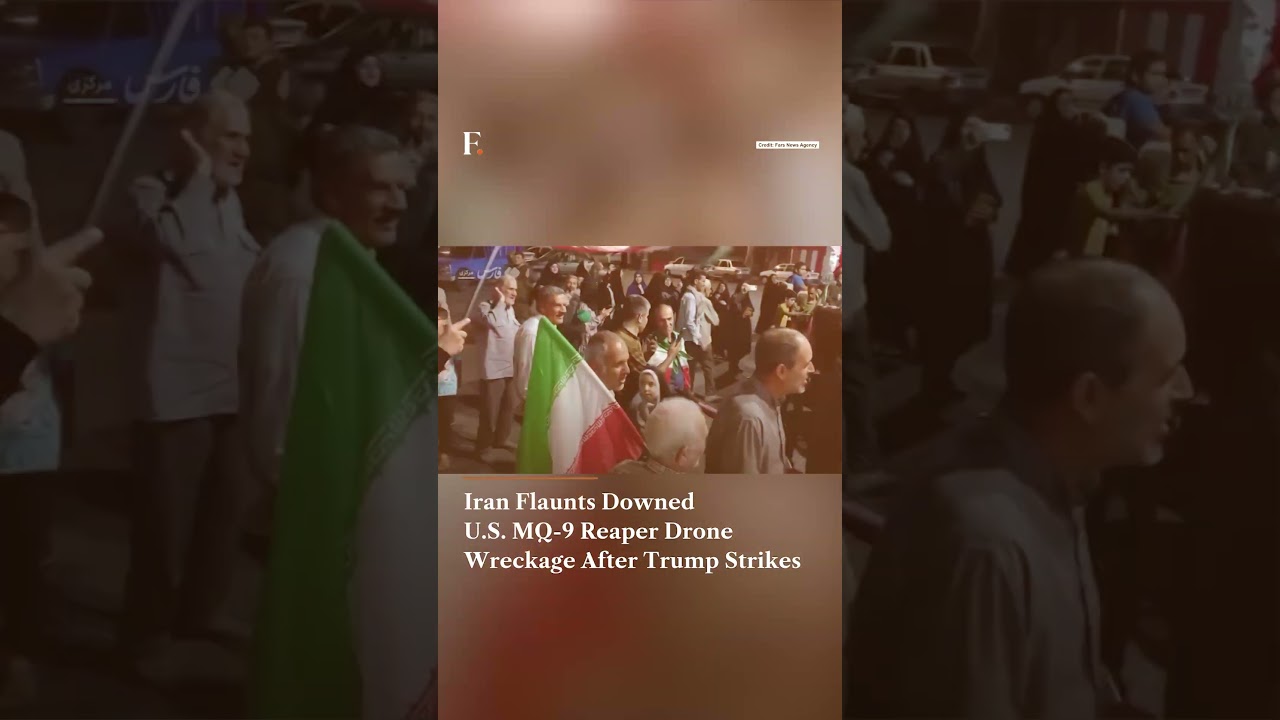 Iran Flaunts Downed U S  MQ 9 Reaper Drone Wreckage After Trump Strikes | N18 G