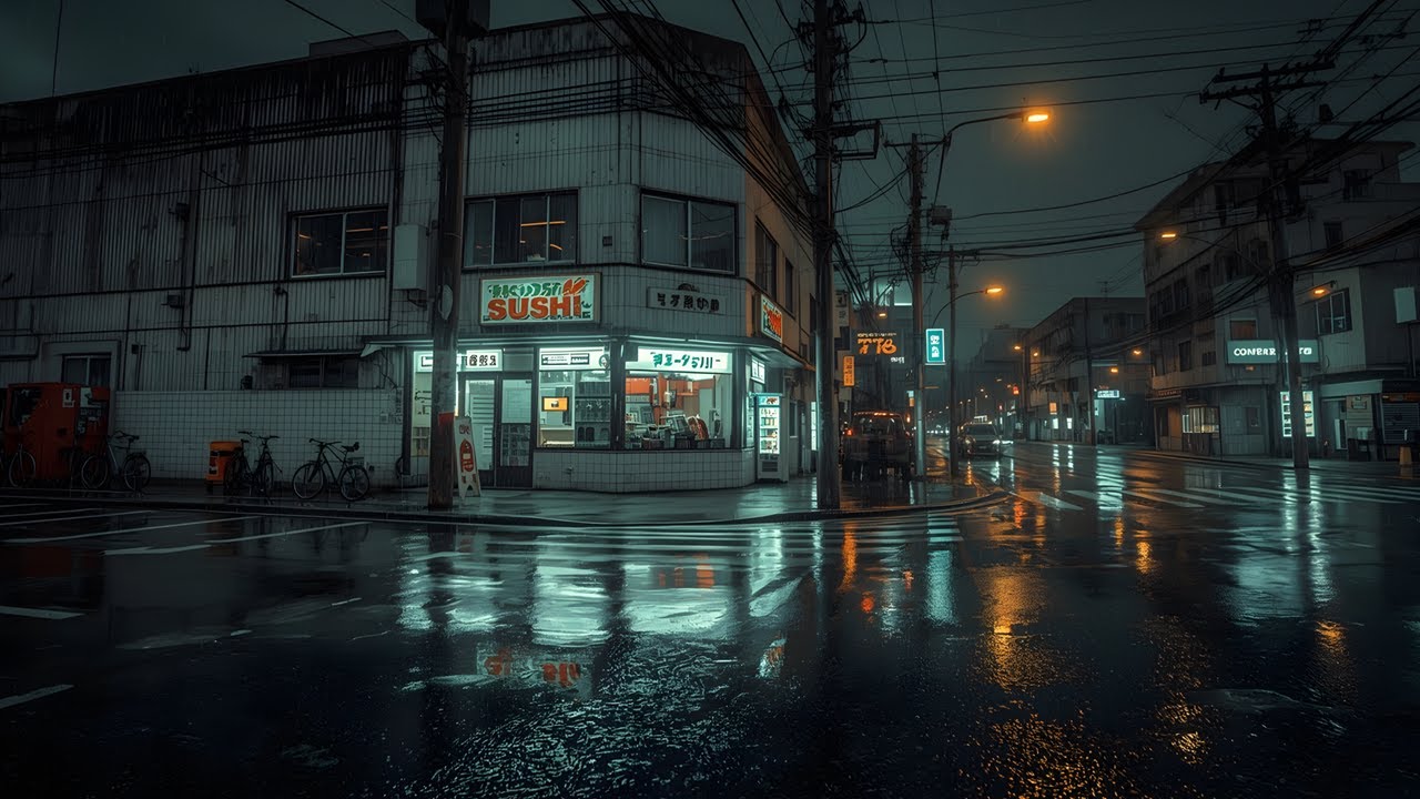 Tokyo After Midnight 🌙 Lofi with Rain Sounds