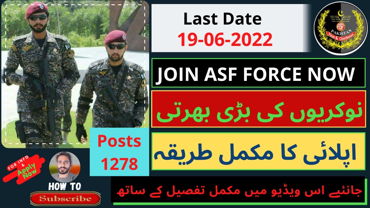 asf jobs 2022 | online apply Airport Security Force Jobs 2022 | asf online Registration Form 2022