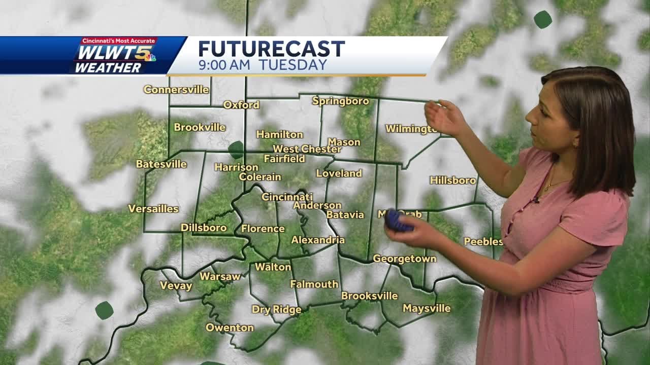 Sunshine and comfortable temperatures for Cincinnati today