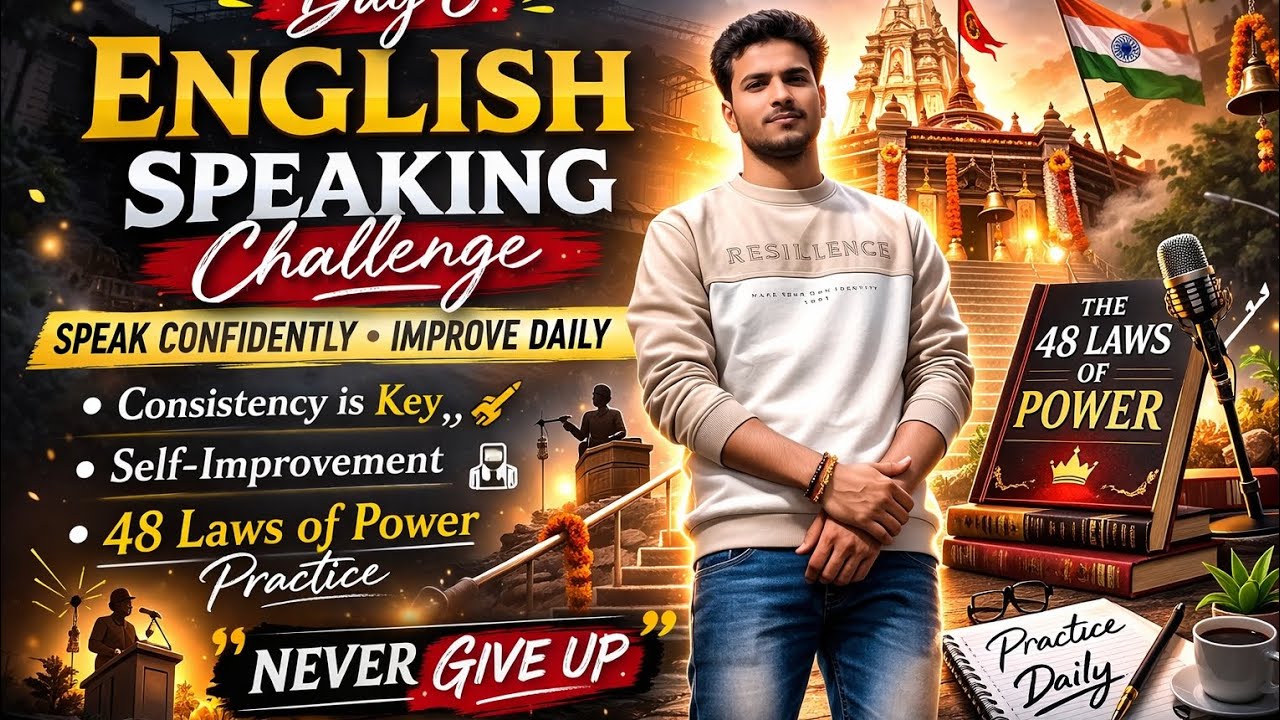 Day 6 English Speaking Challenge | Speak Confidently Daily | 48 Laws of Power Practice