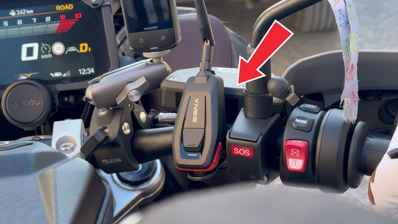 #SENA #MeshPort RED - Accesorio que une los micros del casco a una #insta360x4