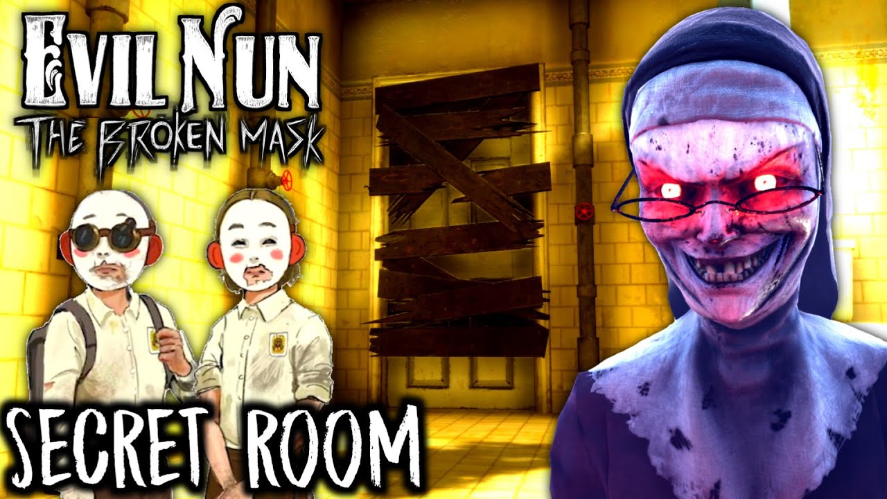 Evil Nun The Broken Mask - Открытие новой СЕКРЕТНОЙ КОМНАТЫ в ВАННОЙ 😃 (English Video)