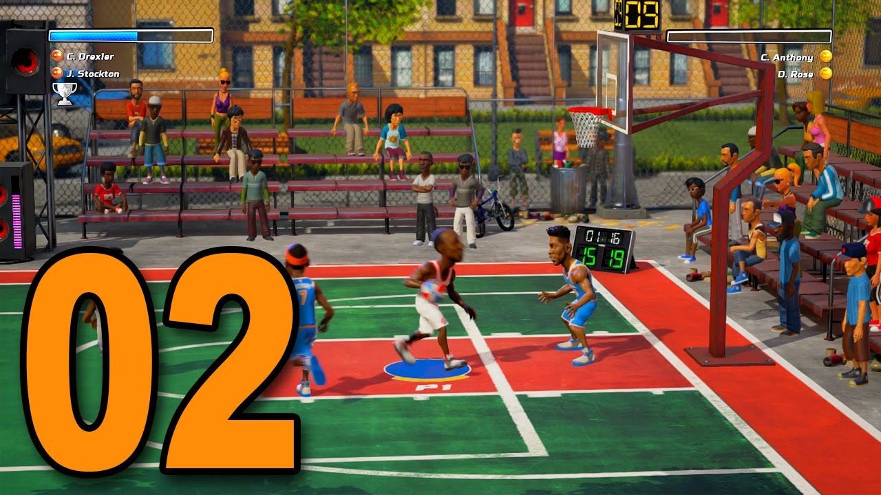 NBA Playgrounds - Part 2 - Clyde Drexler and John Stockton!