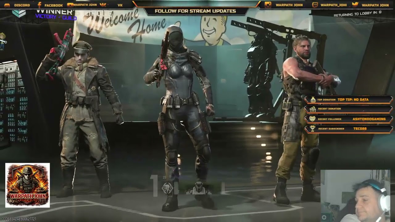 Quick cod stream  followers 288/500