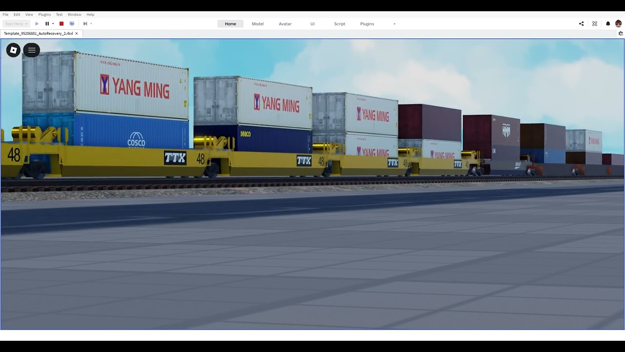 (St. Patrick's Day) BNSF Freight Train (Port Stack) leading to the left