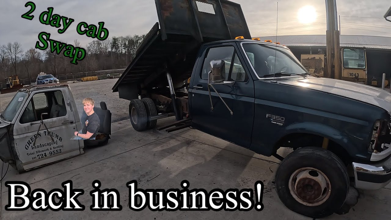 3 teenagers swap a Powerstroke F Superduty OBS Ford cab in 2 days but will it run again!