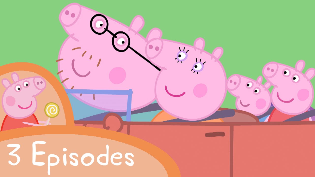 Peppa Pig - The family car compilation (3 episodes)