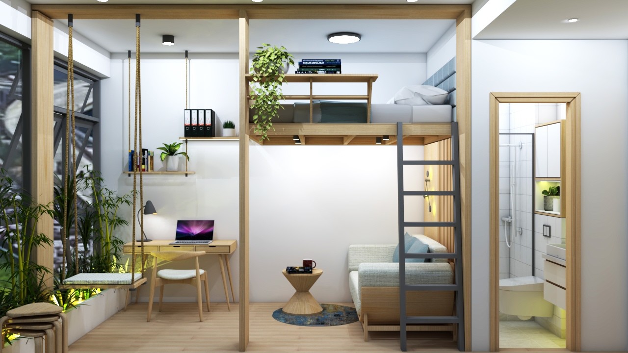 MAXIMIZING SPACE IN A TINY APARTMENT 188sqft | 17.5sqm MICRO APARTMENT TOUR | NEVER TOO SMALL