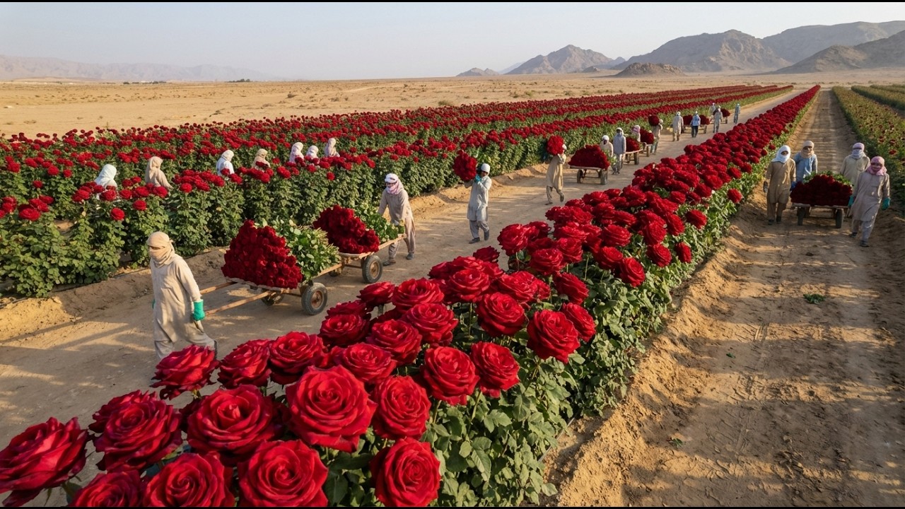 I Can't Believe They Grow Roses This Beautiful in the Desert! 🌹😱 50°C
