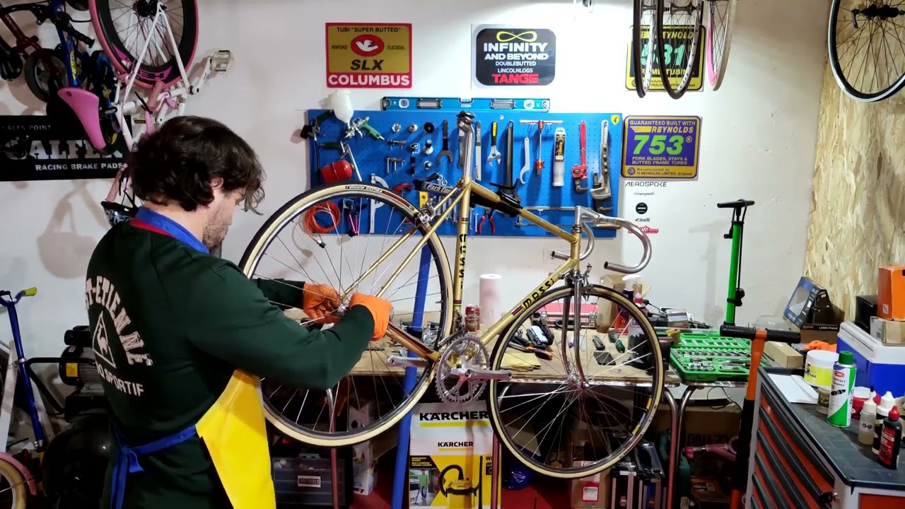 Montaje bici carretera clásica Massi Gold Champion road bike