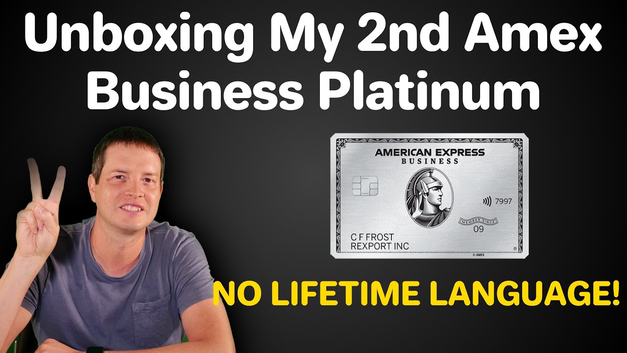 Распаковка моей второй карты Amex Business Platinum &mdash; без пожизненного использования &mdash; краткий об...