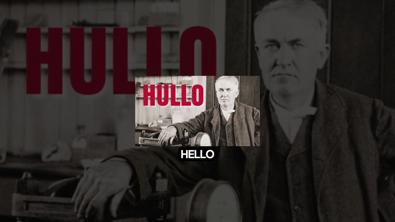 Do you know why when answering a phone call they say &ldquo;Hello&rdquo;? #facts #history