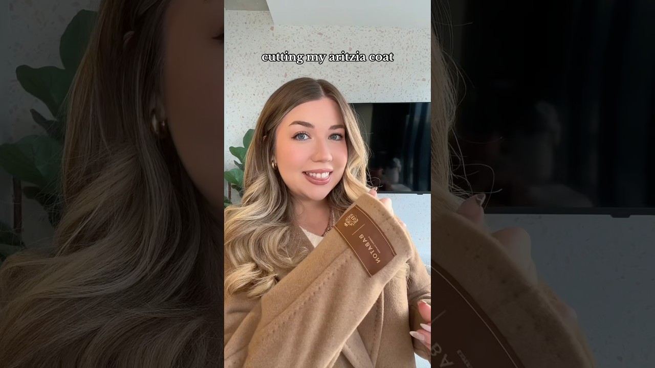 CUTTING MY ARITZIA COAT!