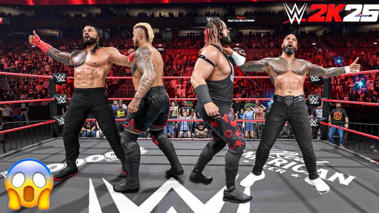 OG Bloodline разгромили Соло Сикоа и Джейкоба Фату на Monday Night Raw | Геймплей WWE 2K25