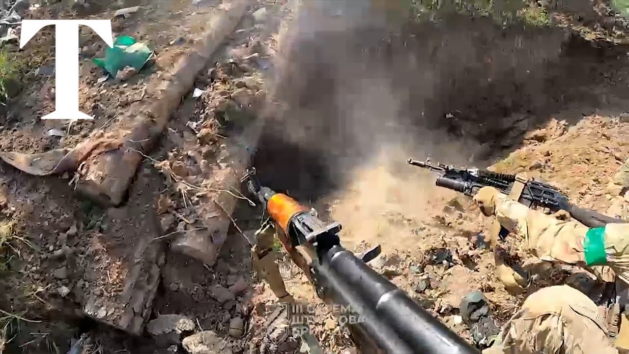 Bodycam footage shows Ukraine soldiers advancing near Bakhmut