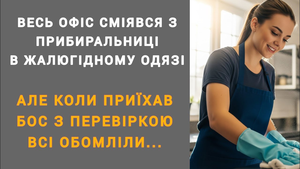 ВЕСЬ ОФИС СМЕЯЛСЯ ПО УБОРНИЦЕ В ЖАЛОЖНОЙ ОДЕЖДЕ || Истории на украинском 🇺🇦