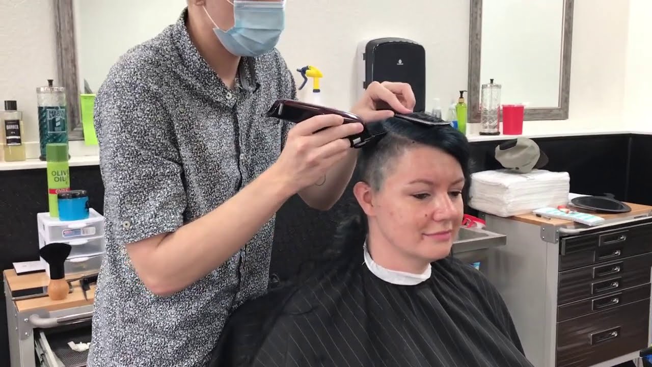 Farley LV: Major Makeover - Long to Shaved Hard Part Cut (YT Original)