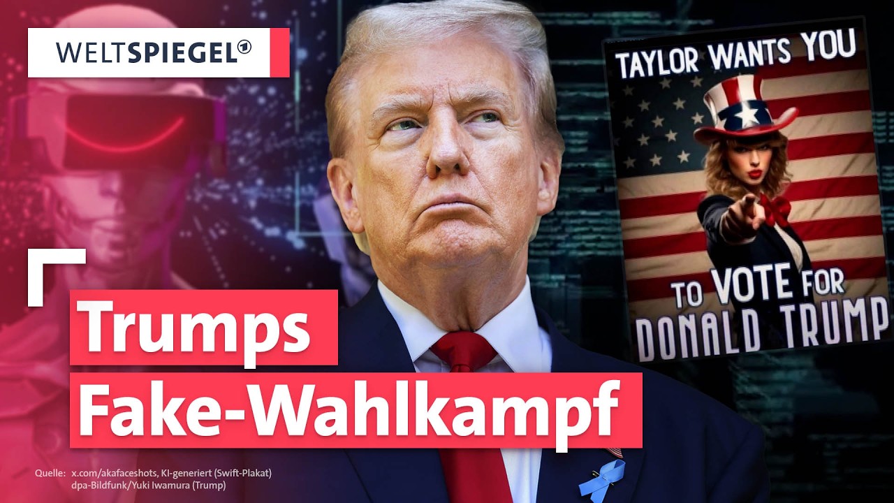 Chaos im US-Wahlkampf wegen Fake-News und KI? | Weltspiegel