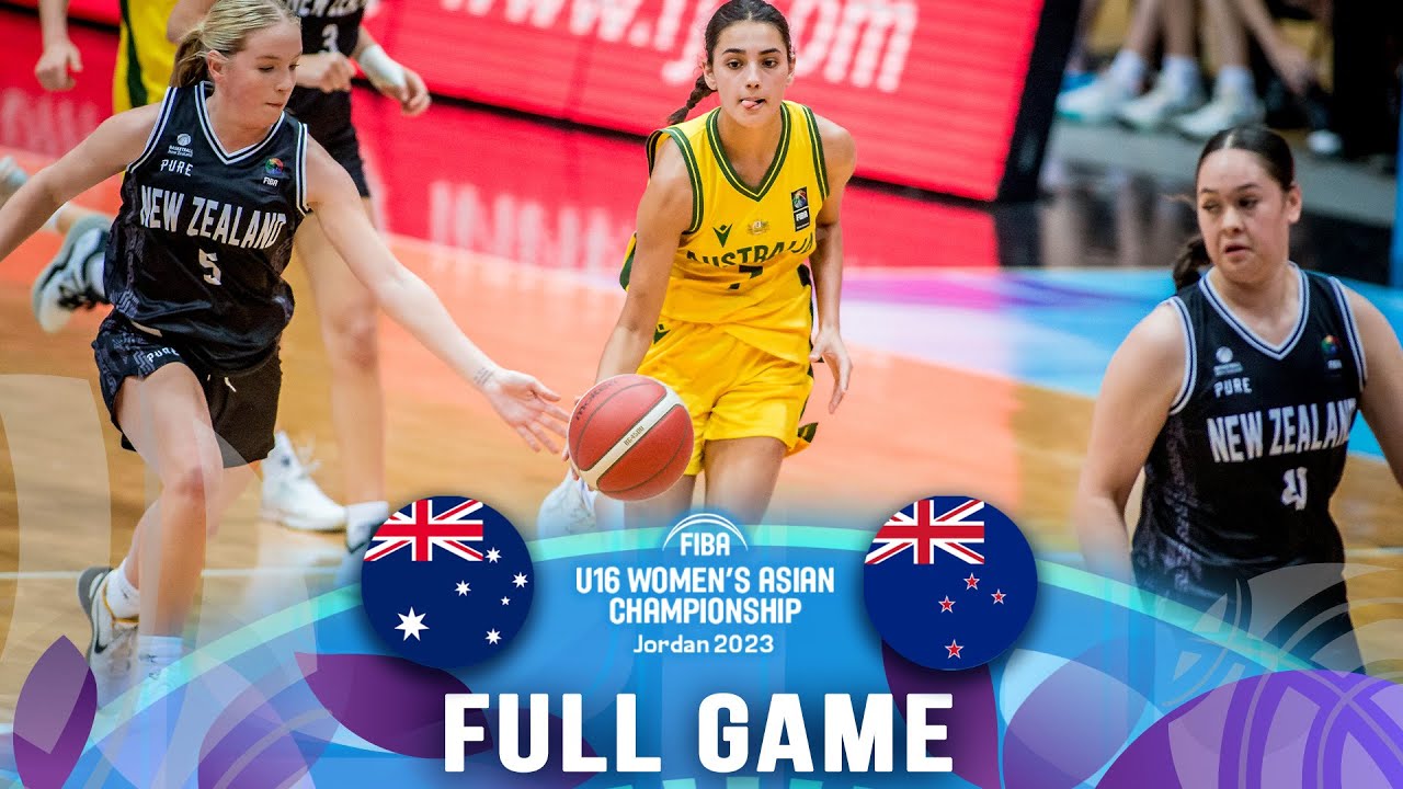 Australia v New Zealand | Full Basketball Game | FIBA U16 Women's Asian Championship 2023 - Div. A