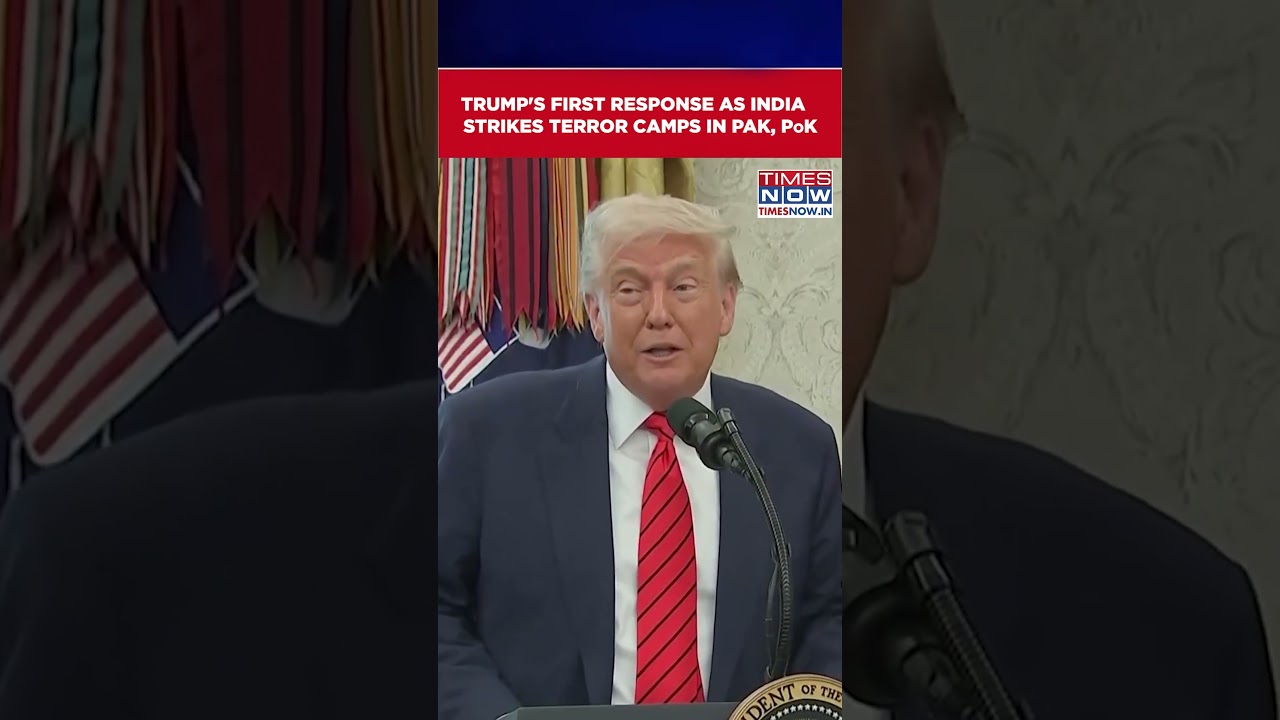 Operation Sindoor: Trump's First Response As India Strikes Terror Camps In Pakistan, PoK #shorts