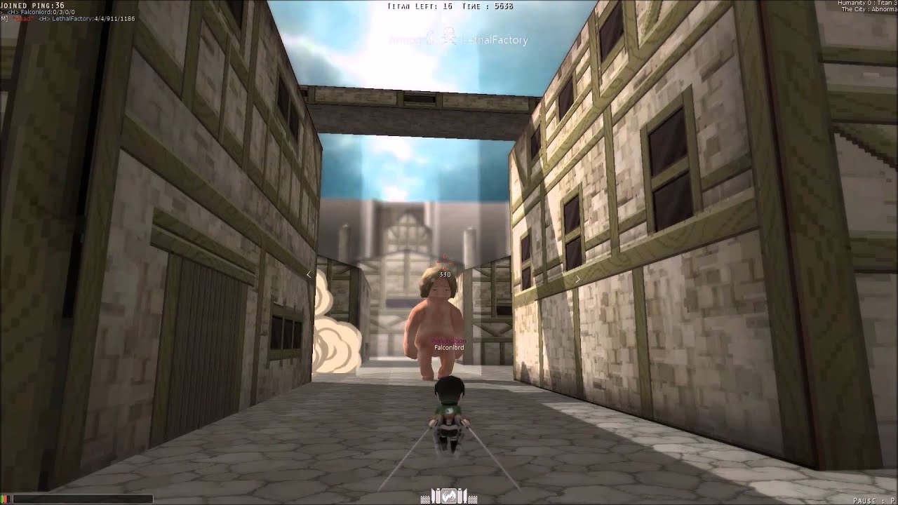 Attack on titan tribute game: Funny moments #2