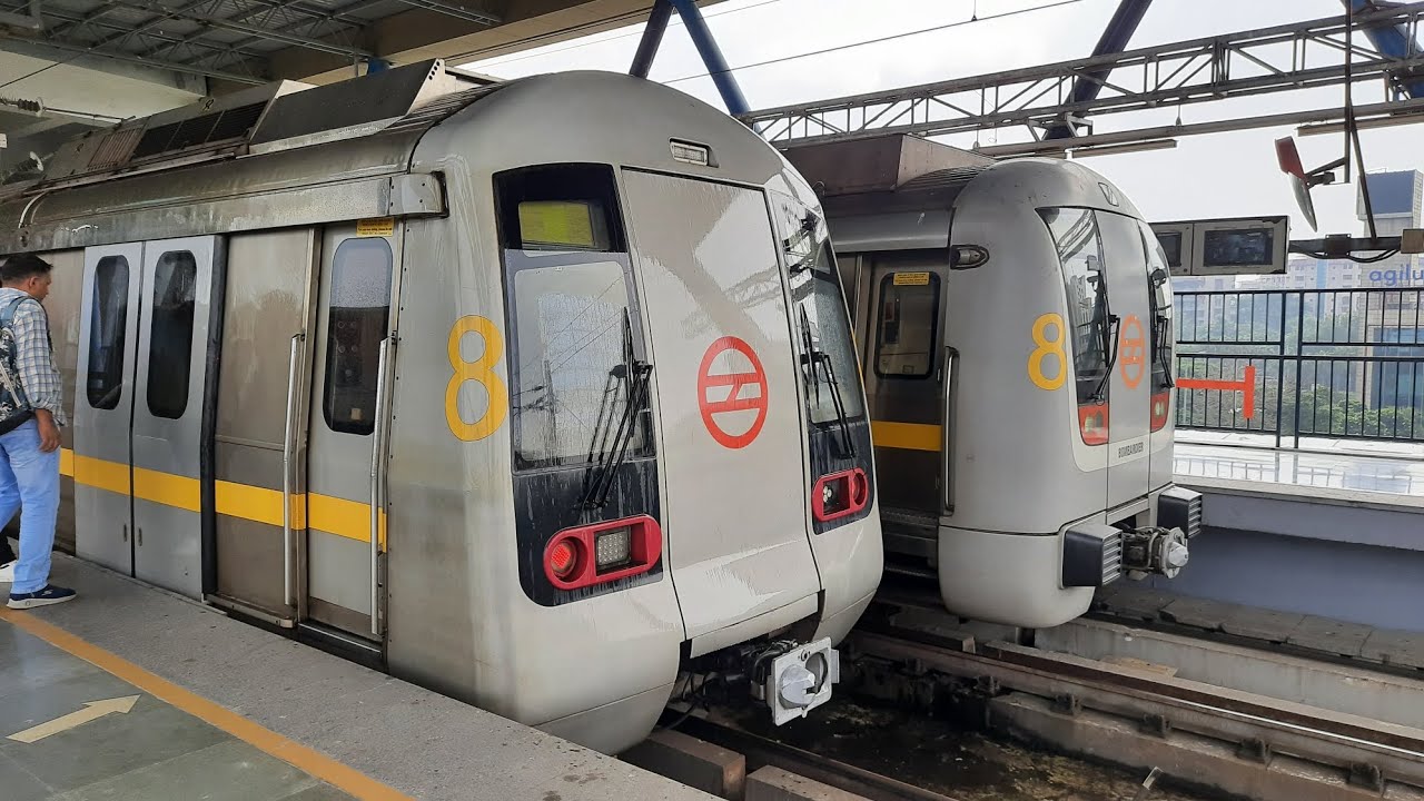 Full Journey from Millennium City Center Gurugram to Ghitorni in Yellow Line Metro
