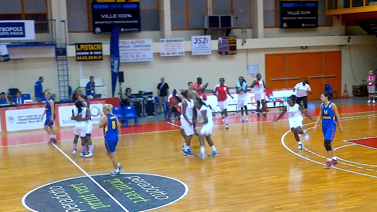 jeux de la francophonie fin du match Cameroun-Roumanie+hymne national