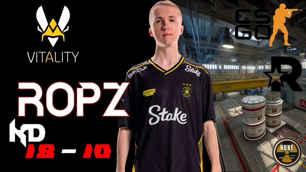 CS2 POV Vitality #ROPZ vs. 3DMAX at Nuke - 18 kills