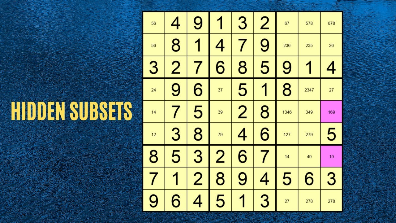 Yeni Başlayanlar İçin Sudoku Teknikleri | Hidden Subsets | Türkçe Anlatım
