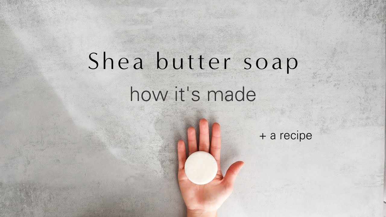 Shea butter natural soap in the making (ASMR)