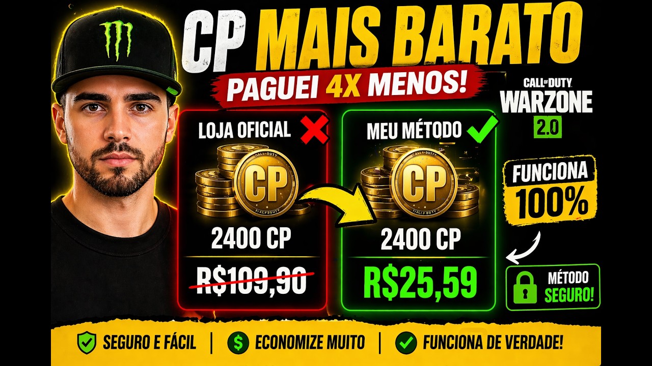 O JEITO MAIS BARATO DE COMPRAR CP NO WARZONE (2026)