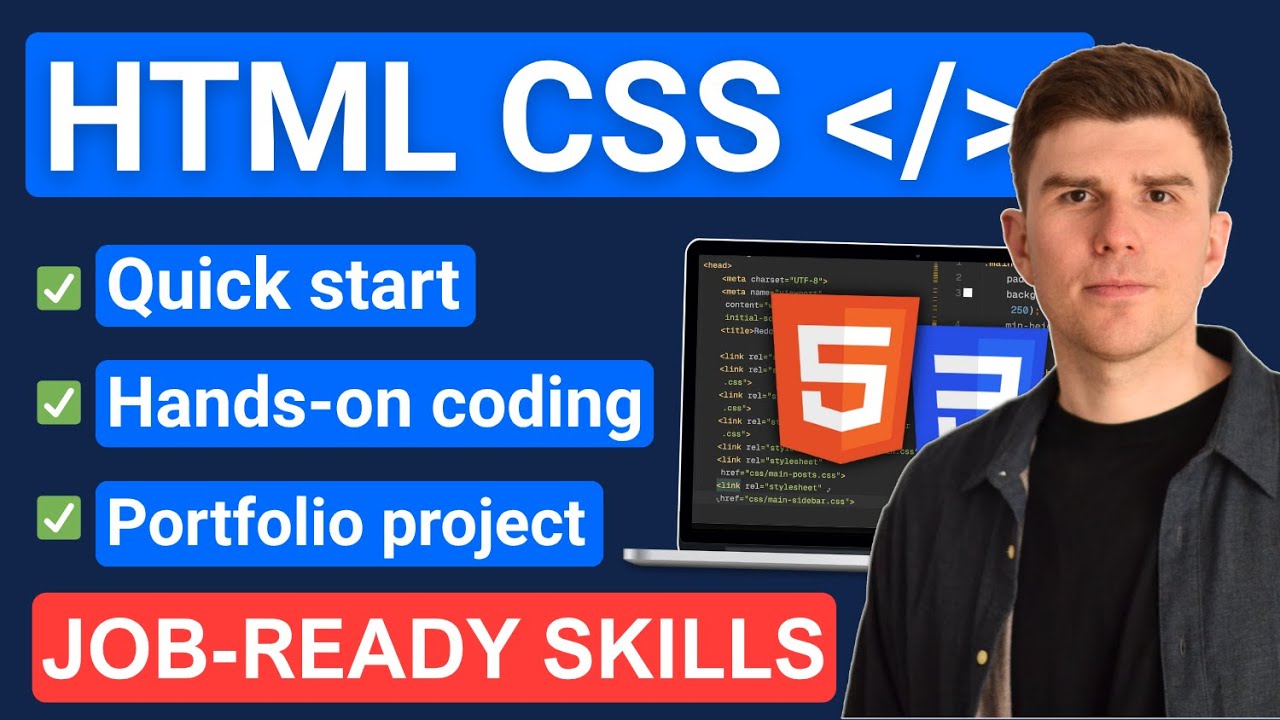 HTML & CSS Crash Course &ndash; Build Reddit Step-by-Step (2025)