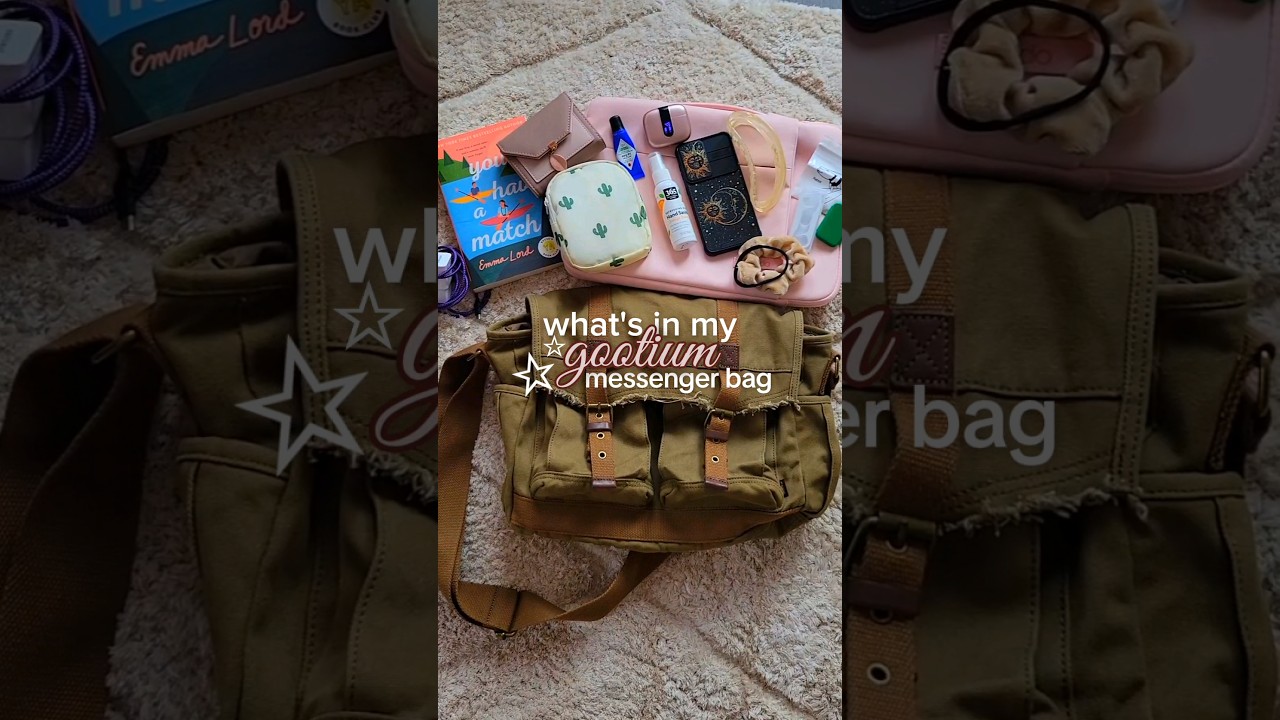 what's in my messenger bag 👜✨️ #gootium #ad