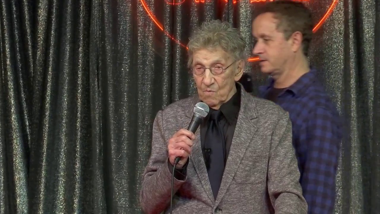 Sammy On Stage at his 90th Birthday Party at the Comedy Store in Hollywood California