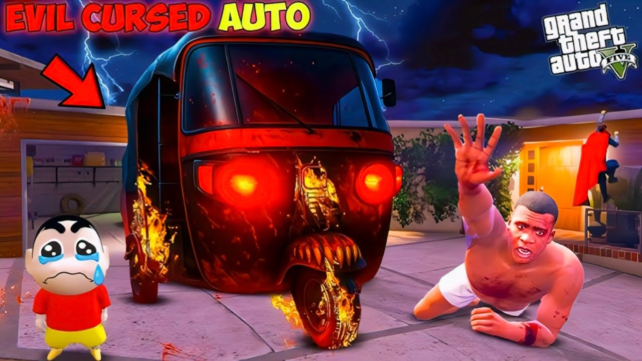 Franklin Found Auto Ghost 👻 😦 In GTA V || Tamil || Horror Story 