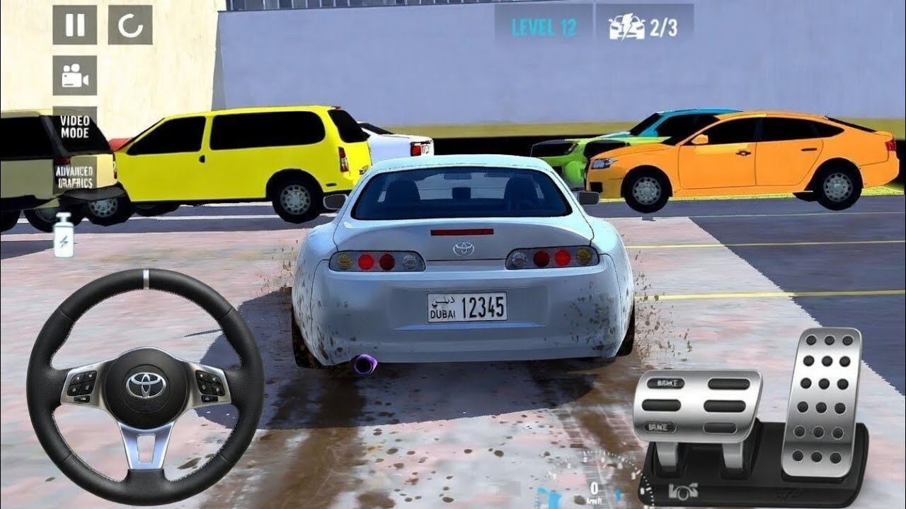 Экстремальный автомобиль TOYOTA SUPRA MK4! Симулятор вождения и парковки - 3D-игра про автомобили...