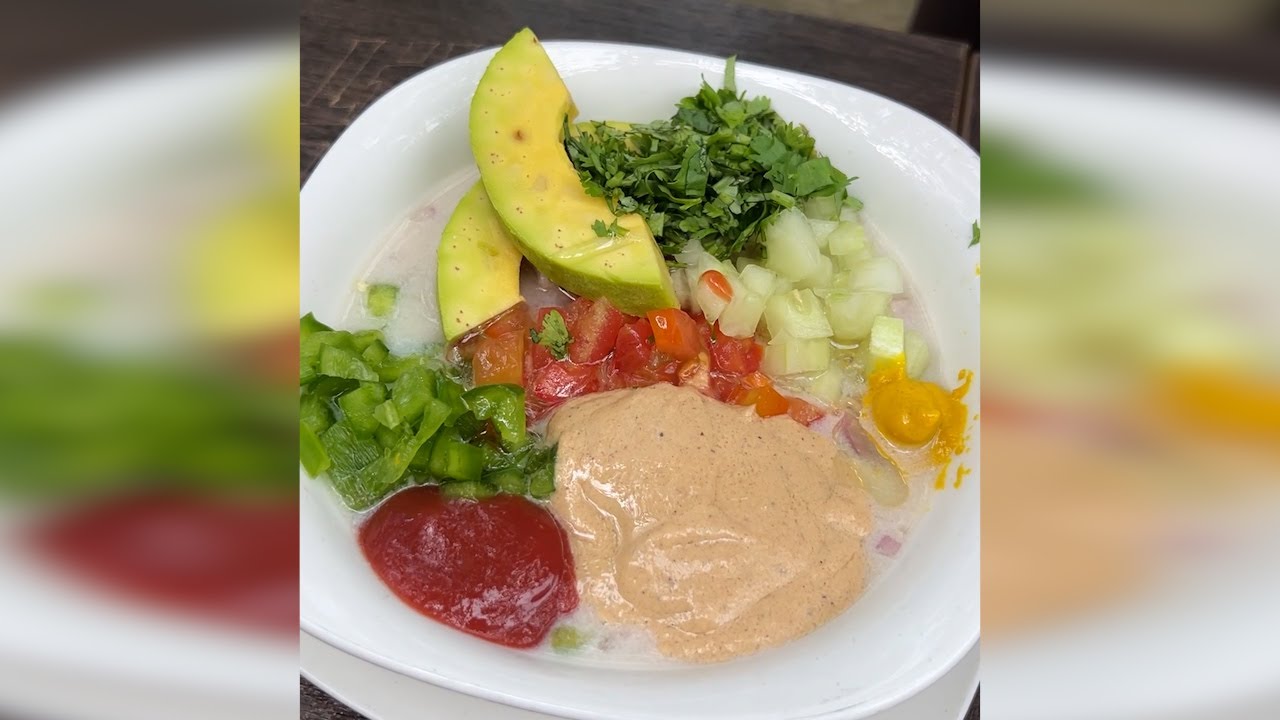 Ceviche con maní Jipijapa