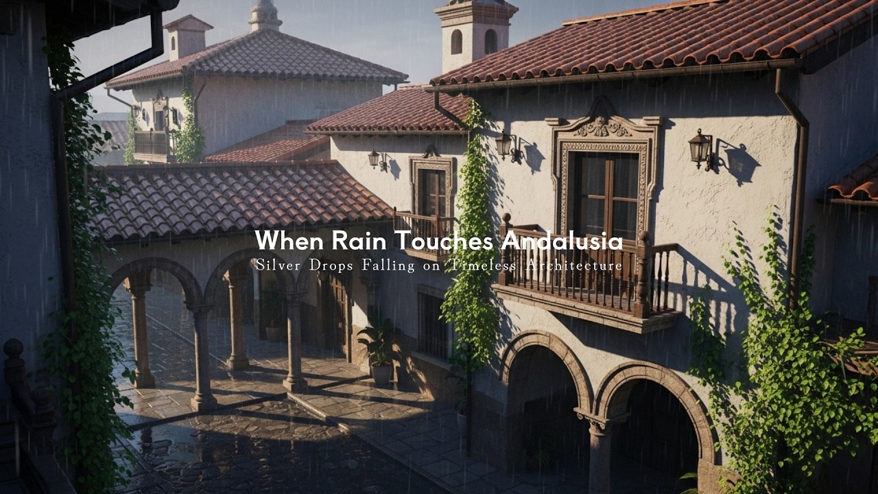 Spanish Rain Jazz – Romantic Acoustic Guitar & Smooth Sax | Cozy Café Ambience for Relaxing