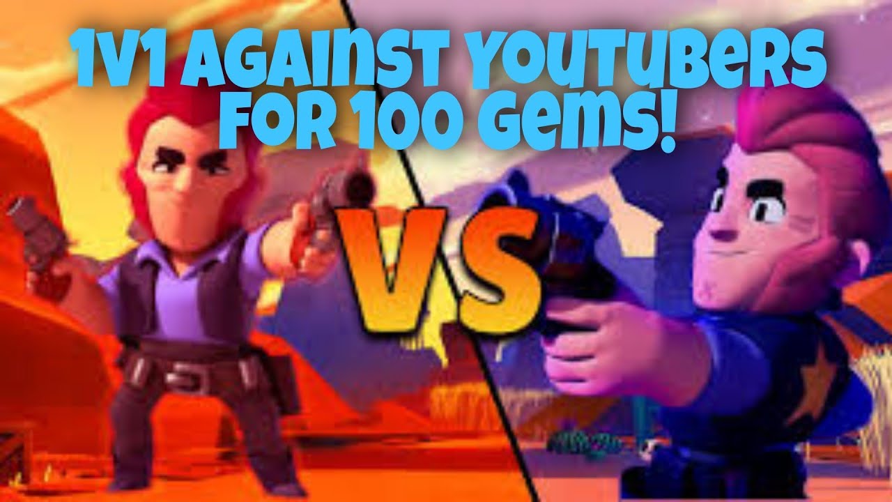 1v1 against YouTubers with a prize of 100 gems! 💎
