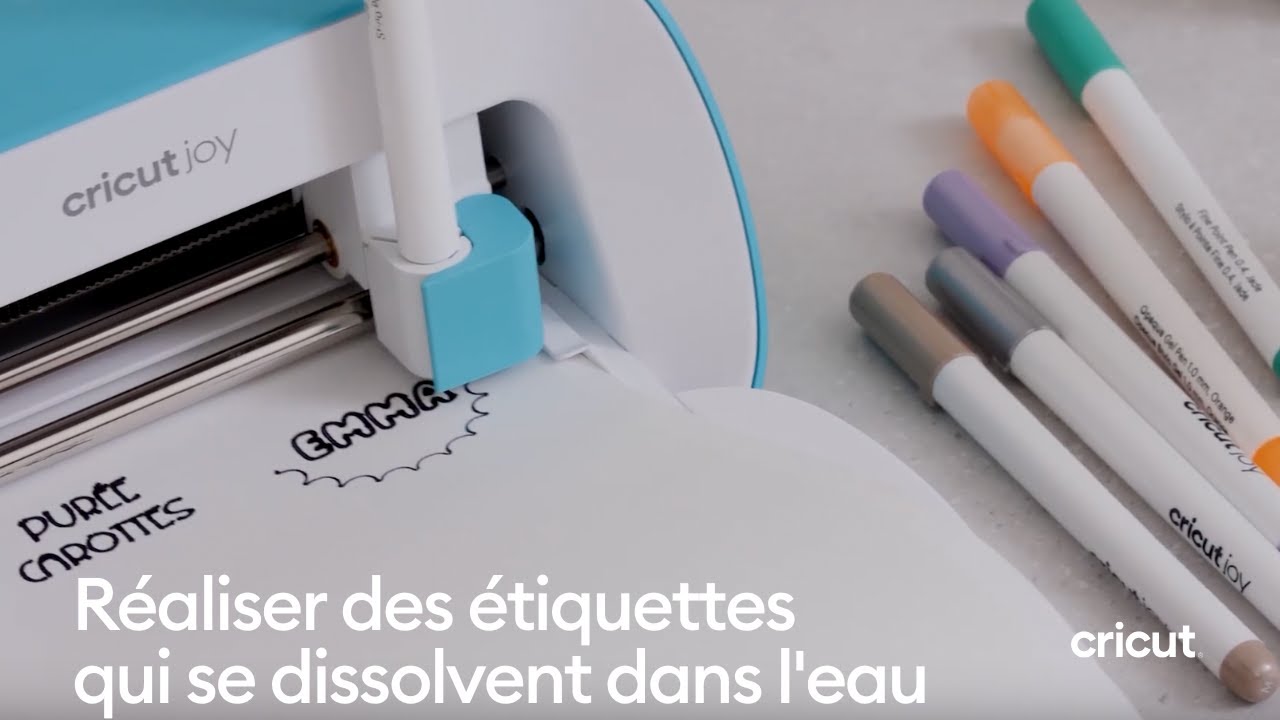 Réaliser des étiquettes qui se dissolvent dans l'eau | Cricut France