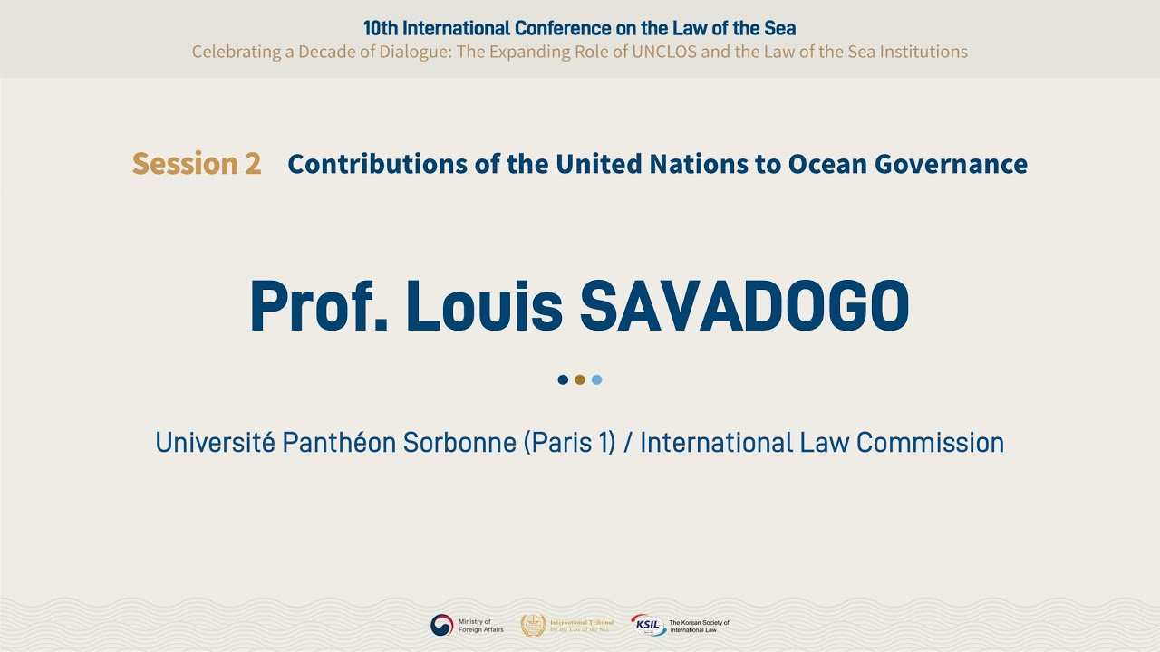 [10th ICLS] Session 2 l Prof  Louis SAVADOGO