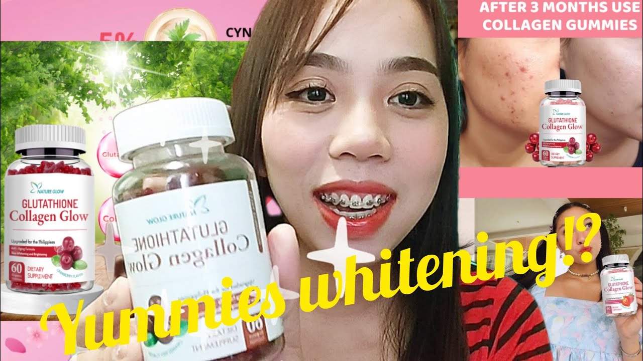 NATURE GLOW GLUTATHIONE COLLAGEN GLOW, ЖЕВАТЕЛЬНЫЕ КОНФЕТЫ ДЛЯ ОТБЕЛИВАНИЯ КОЖИ Г-жа Сунгит