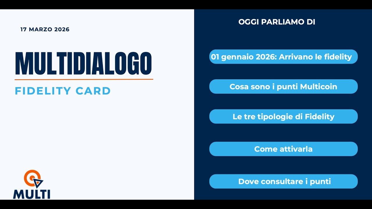 Sono arrivate le Fidelity Card!