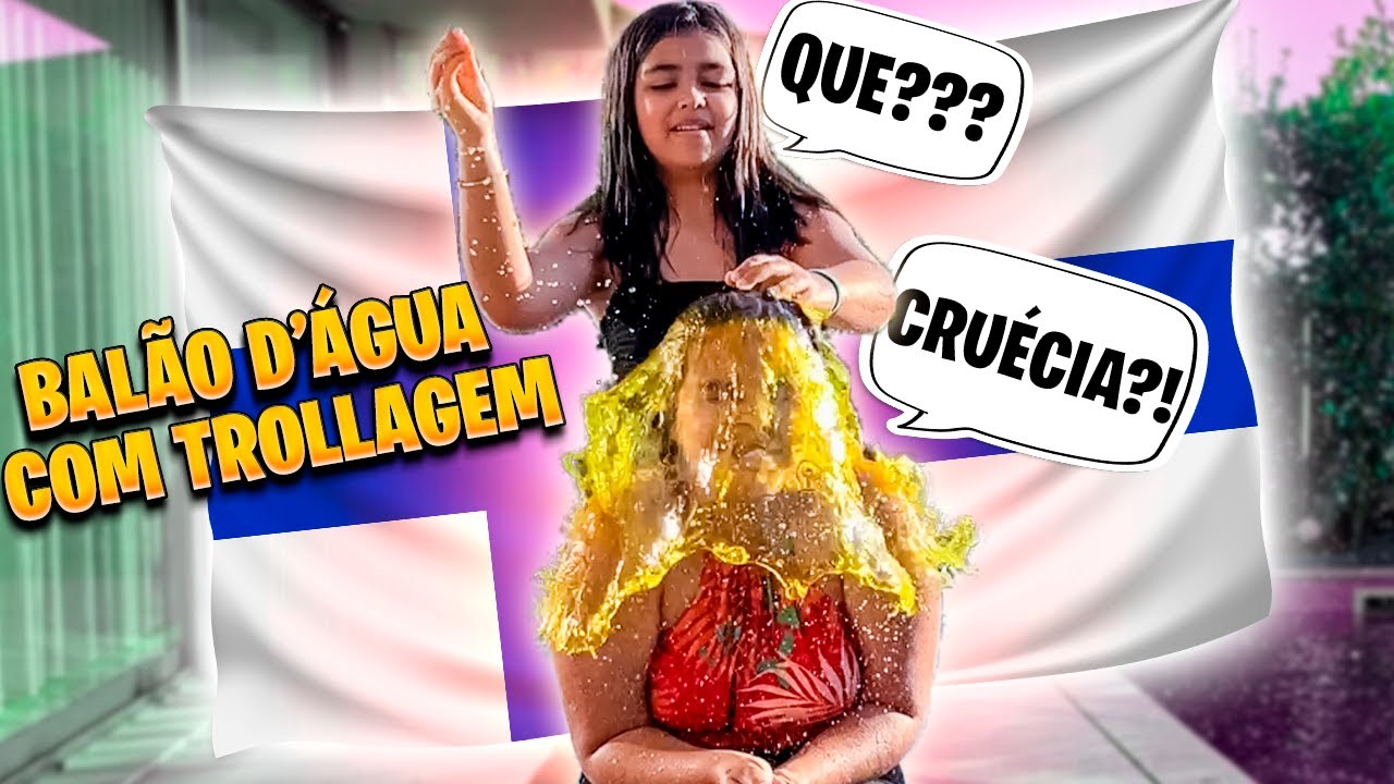 DESAFIO DAS BANDEIRAS   ERROU LEVA BALÃO D'ÁGUA (COM TROLLAGEM)